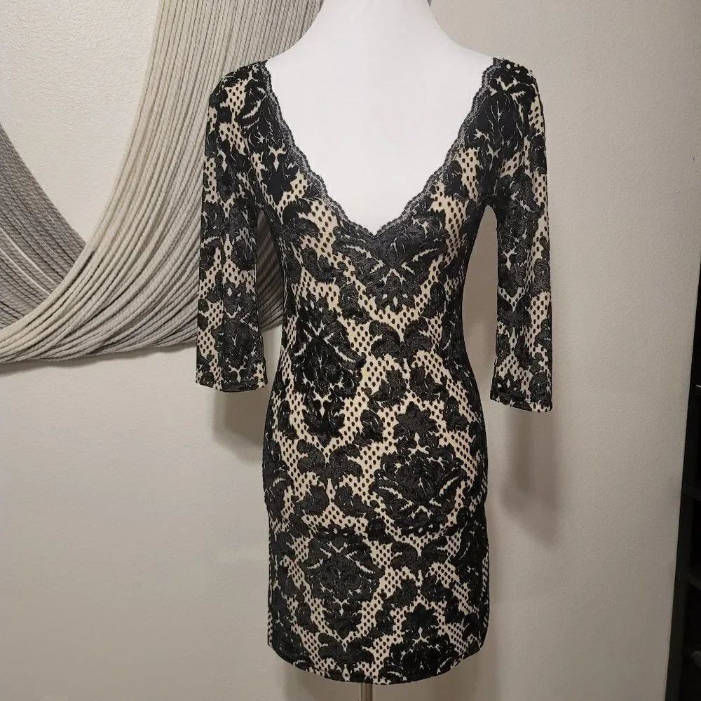 Intimately Free People Velvet Detail Dress Sz S